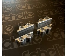 RC8B4e Tall Aluminum Battery Stops, Silver
