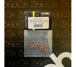 1/8th Silicone Diff O-rings (Red, 1.8mm)